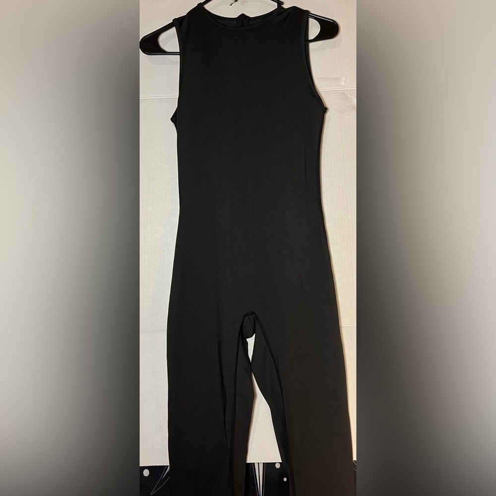 Black Sleeveless Jumpsuit